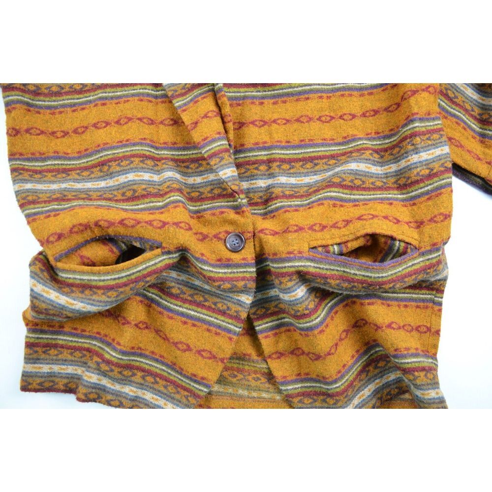 GSL‎ Vintage Blazer Women's M Southwestern Aztec Wool Blend USA - Picture 13 of 16